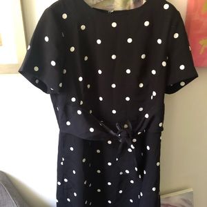 Polka Dot front tie dress